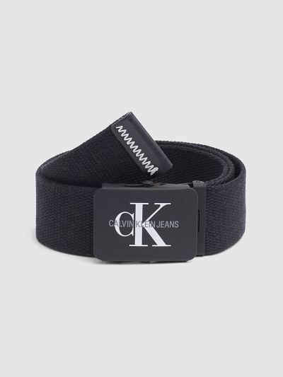Calvin Klein Táskák & Kiegészítők HU141610 | Calvin Klein Canvas Plaque Férfi Öv Fekete